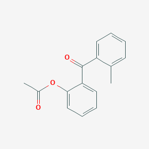 molecular formula C16H14O3 B1323975 2-乙酰氧基-2'-甲基苯甲酮 CAS No. 890098-87-0