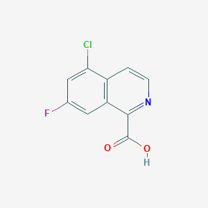 5-Chloro-7-fluoroisoquinoline-1-carboxylic acid