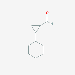 2-Cyclohexylcyclopropane-1-carbaldehyde