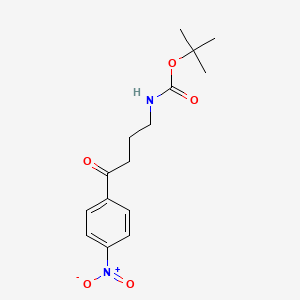 tert-Butyl N-[4-(4-nitrophenyl)-4-oxobutyl]carbamate