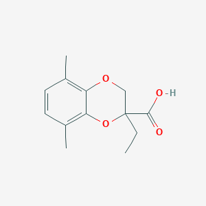 2-Ethyl-5,8-dimethyl-2,3-dihydro-1,4-benzodioxine-2-carboxylic acid