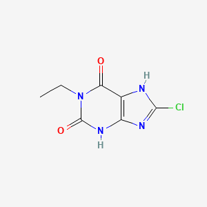 8-Chloro-1-ethyl-2,3,6,9-tetrahydro-1H-purine-2,6-dione