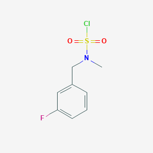 N-[(3-fluorophenyl)methyl]-N-methylsulfamoyl chloride