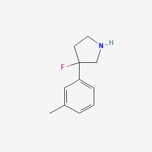 3-Fluoro-3-(3-methylphenyl)pyrrolidine