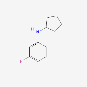 N-cyclopentyl-3-fluoro-4-methylaniline