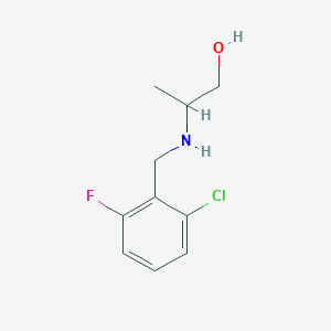 2-{[(2-Chloro-6-fluorophenyl)methyl]amino}propan-1-ol