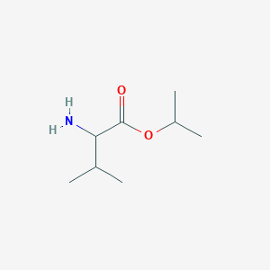 molecular formula C8H17NO2 B13239869 Propan-2-yl 2-amino-3-methylbutanoate 