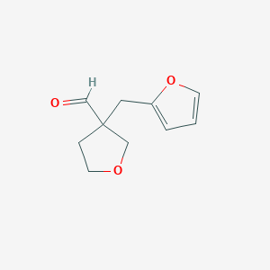 3-(Furan-2-ylmethyl)oxolane-3-carbaldehyde