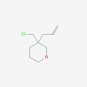 molecular formula C9H15ClO B13239887 3-(Chloromethyl)-3-(prop-2-en-1-yl)oxane 