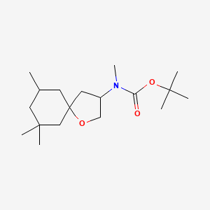 tert-Butyl N-methyl-N-{7,7,9-trimethyl-1-oxaspiro[4.5]decan-3-yl}carbamate