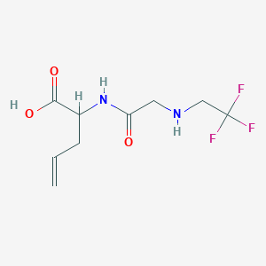 2-{2-[(2,2,2-Trifluoroethyl)amino]acetamido}pent-4-enoic acid