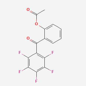molecular formula C15H7F5O3 B1323993 2-乙酰氧基-2',3',4',5',6'-五氟苯甲酮 CAS No. 890099-21-5