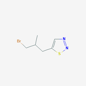 5-(3-Bromo-2-methylpropyl)-1,2,3-thiadiazole