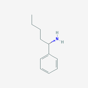 molecular formula C11H17N B13239954 (1S)-1-phenylpentan-1-amine CAS No. 105370-60-3