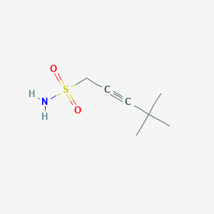 4,4-Dimethylpent-2-yne-1-sulfonamide