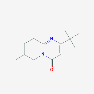 2-tert-Butyl-7-methyl-4H,6H,7H,8H,9H-pyrido[1,2-a]pyrimidin-4-one