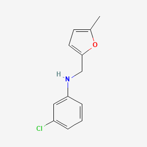 3-chloro-N-[(5-methylfuran-2-yl)methyl]aniline