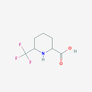 molecular formula C7H10F3NO2 B13239994 6-(Trifluoromethyl)piperidine-2-carboxylic acid 