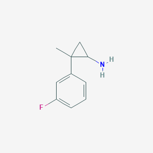 2-(3-Fluorophenyl)-2-methylcyclopropan-1-amine