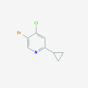 5-Bromo-4-chloro-2-cyclopropylpyridine