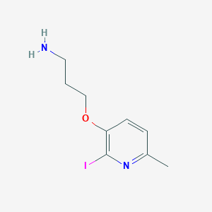 3-(3-Aminopropoxy)-2-iodo-6-methylpyridine