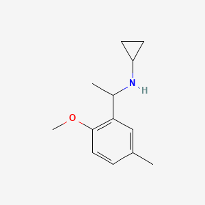 N-[1-(2-Methoxy-5-methylphenyl)ethyl]cyclopropanamine