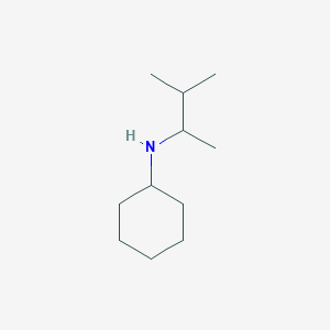 molecular formula C11H23N B13240105 N-(3-methylbutan-2-yl)cyclohexanamine 