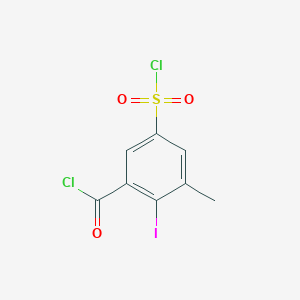 5-(Chlorosulfonyl)-2-iodo-3-methylbenzoyl chloride