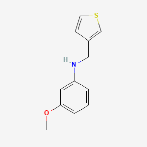 3-methoxy-N-(thiophen-3-ylmethyl)aniline