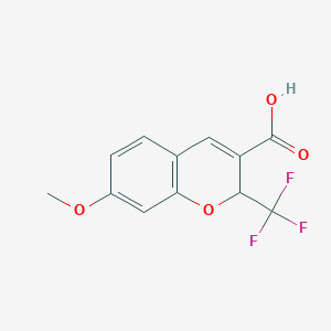 7-Methoxy-2-(trifluoromethyl)-2H-chromene-3-carboxylic acid