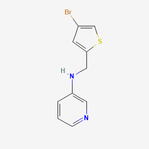 N-[(4-bromothiophen-2-yl)methyl]pyridin-3-amine