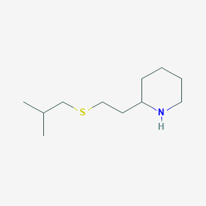 2-(2-[(2-Methylpropyl)sulfanyl]ethyl)piperidine