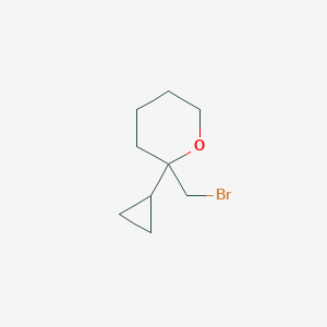 2-(Bromomethyl)-2-cyclopropyloxane