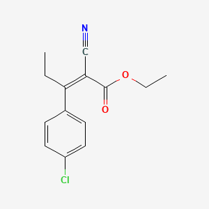 Ethyl3-(4-chlorophenyl)-2-cyanopent-2-enoate