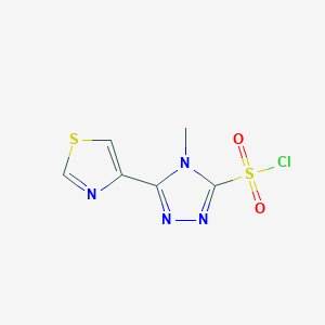 4-Methyl-5-(1,3-thiazol-4-YL)-4H-1,2,4-triazole-3-sulfonyl chloride