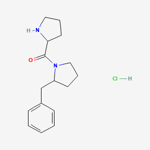 2-Benzyl-1-(pyrrolidine-2-carbonyl)pyrrolidine hydrochloride