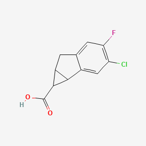 3-Chloro-4-fluoro-1H,1aH,6H,6aH-cyclopropa[a]indene-1-carboxylic acid