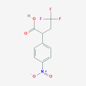 4,4,4-Trifluoro-2-(4-nitrophenyl)butanoic acid