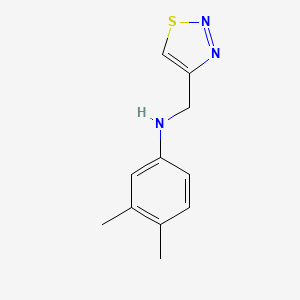 3,4-Dimethyl-N-(1,2,3-thiadiazol-4-ylmethyl)aniline