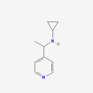 N-[1-(pyridin-4-yl)ethyl]cyclopropanamine