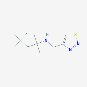 (1,2,3-Thiadiazol-4-ylmethyl)(2,4,4-trimethylpentan-2-yl)amine