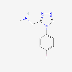 ([4-(4-Fluorophenyl)-4H-1,2,4-triazol-3-YL]methyl)(methyl)amine