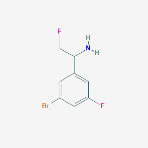 1-(3-Bromo-5-fluorophenyl)-2-fluoroethan-1-amine