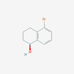 molecular formula C10H11BrO B13240446 (1S)-5-Bromo-1,2,3,4-tetrahydronaphthalen-1-OL 