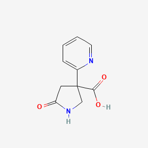 5-Oxo-3-(pyridin-2-yl)pyrrolidine-3-carboxylic acid