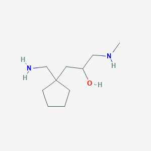 1-[1-(Aminomethyl)cyclopentyl]-3-(methylamino)propan-2-ol