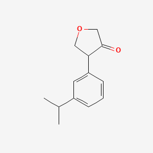 4-[3-(Propan-2-yl)phenyl]oxolan-3-one