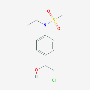 N-[4-(2-chloro-1-hydroxyethyl)phenyl]-N-ethylmethanesulfonamide