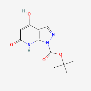 tert-Butyl 4,6-dihydroxy-1H-pyrazolo[3,4-b]pyridine-1-carboxylate