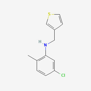 5-chloro-2-methyl-N-(thiophen-3-ylmethyl)aniline